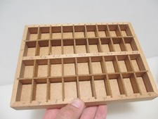 Vintage Wooden Thimble Display Holder Rack Thimbles Wood Printer Workshop Drawer