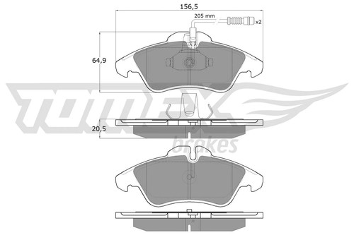 Front brake pad set disc - disc,