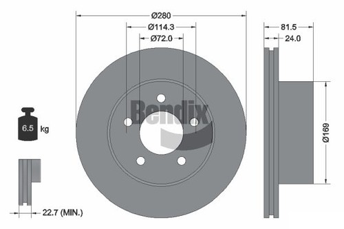 Pcs bendix braking - braking, bds1823