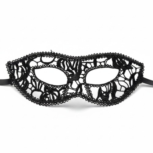 Elegant black lace masquerade - black,