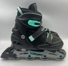 Kingdom GB Metro Flash Adjustable Inline Roller Skates Size Large UK 5 -7  Vgc