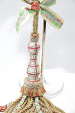 Curtain Tie Back Pink Roses