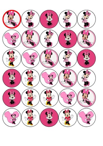 Minnie mouse edible - 30,
