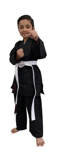 Karate suit black 7oz - suit,