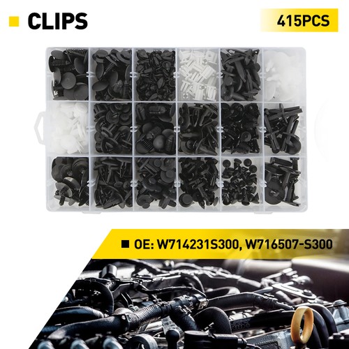 415x assorted plastic rivets - 415x,