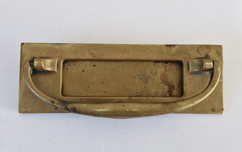 Antique brass letter - brass, with