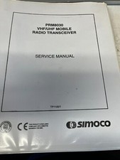 SIMOCO PRM8030 VHF/UHF MOBILE RADIO TRANSCEIVER SERVICE MANUAL