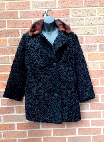 Ladies coat astrakhan - astrakhan, and