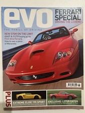 Evo Magazine June 2002 #44 - Ferrari 575M, F355, Lotus Exige TT265, Elise 190