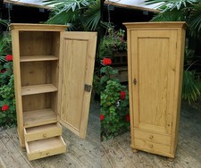 😍 Lovely Old Antique Pine Cupboard/Drawers-Linen/Larder/Home Office/Bathroom 😍