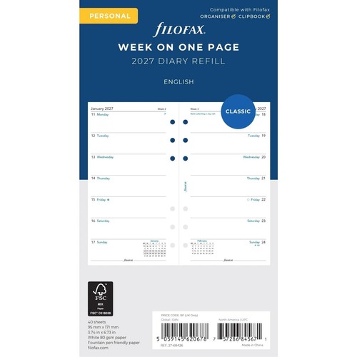 Filofax two weeks view - filofax,,
