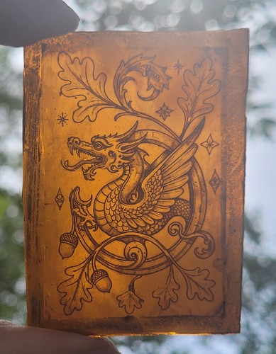 Stained glass dragon kiln - stained,