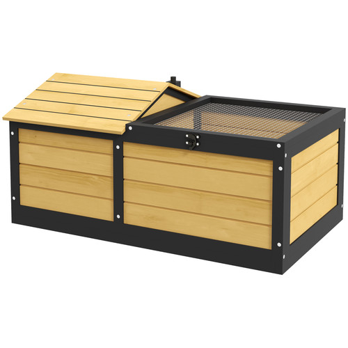 Pawhut wooden tortoise - wooden, house
