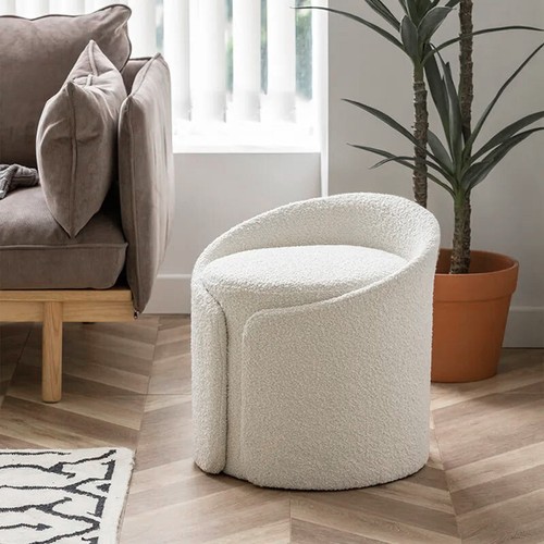 49cm teddy fleece ottoman - 49cm,