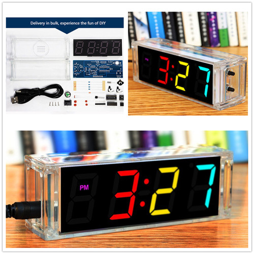 Diy digital clock soldering - clock,