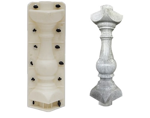 Roman column railing concrete - railing,