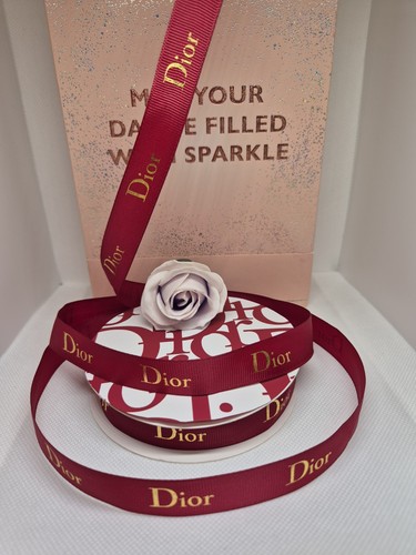 Red gold ribbon - ribbon, dior