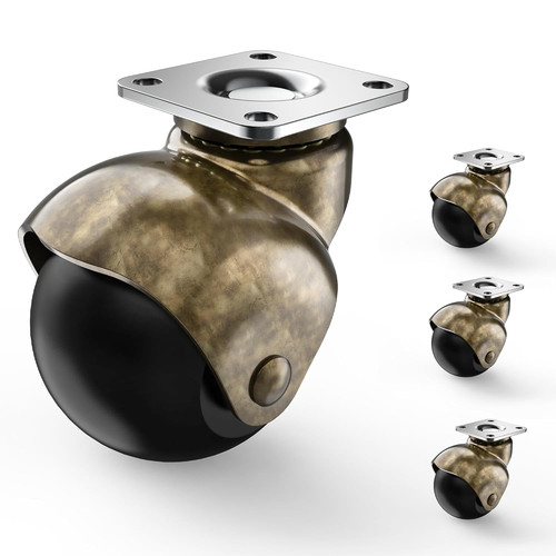 Ball casters inch without - casters, 2