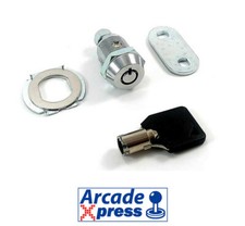 Arcade Keylock Door Coin Mech Lock Cam Lock Round Key 22m diameter 17mm long