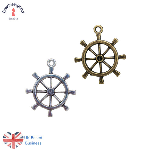 Ships wheel pendant - 10,