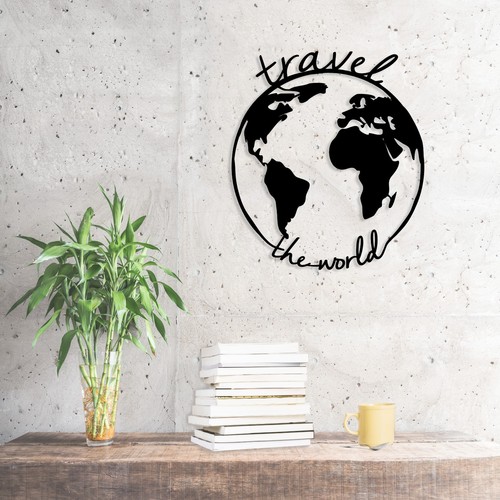 Metal wall art - metal, travel