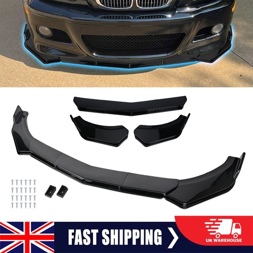 New glossy black front bumper - black,