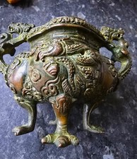 chinese bronze censer/ incence