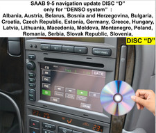 Saab 9-5 Sat Nav DVD Map