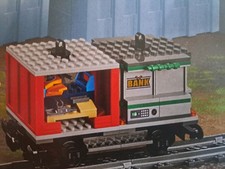 Lego Train City Cargo Containers Bank Snowmobile Wagon from 60198 NEW.