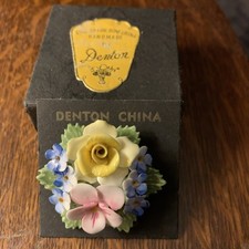 Denton Bone China Floral Broach