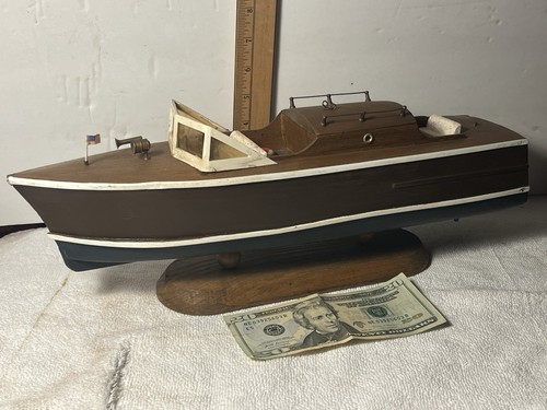 Collectible wooden model boat - wooden,