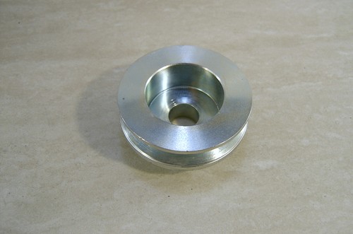 Solid alternator pulley - solid, steel
