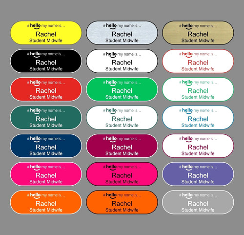 Hello name badge student - name,