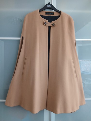 Zara camel poncho - camel, cape