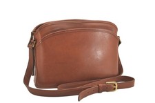 Authentic OLD COACH Vintage Shoulder Cross Body Bag Leather 9976 Brown 2724N
