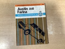 Austin A40 Farina Manual. Pearson’s Illustrated Car Servicing Series
