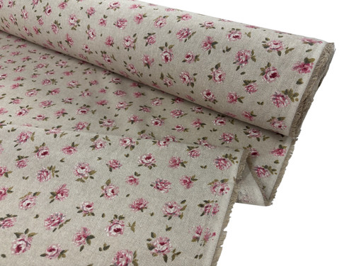 Pink rose curtain - rose,