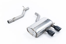Milltek GOLF R32 MK5 Exhaust Stainless Non Res System LOUDER Black Tips SSXVW418