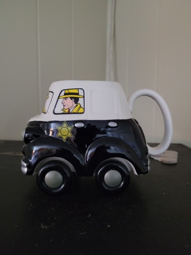 Dick tracy police car mug - tracy, w/
