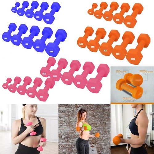 Neoprene dumbbells set - dumbbells, pair