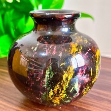 1.21LB Rainbow Crystal Vase - Rare and Colorful Chinese Art Decorations