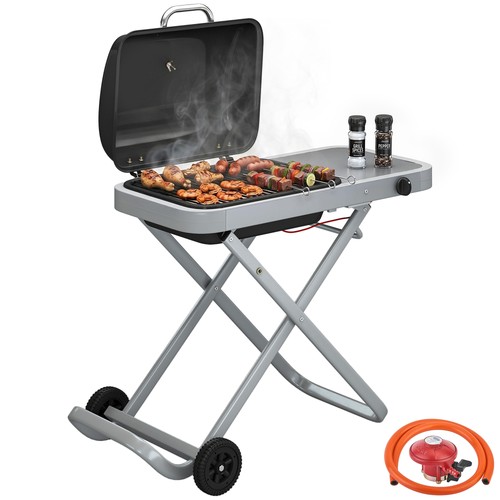 Outsunny foldable gas bbq - gas,