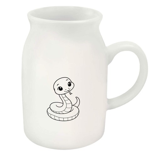 Snake outline ceramic milk - outline',