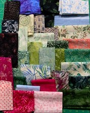 Hoffman Batik scrap bag  ( 200g) Random Selection of prints 100% Cotton