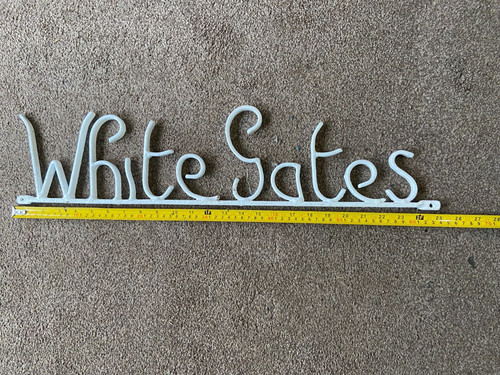 Vintage white gates hand made - gates,