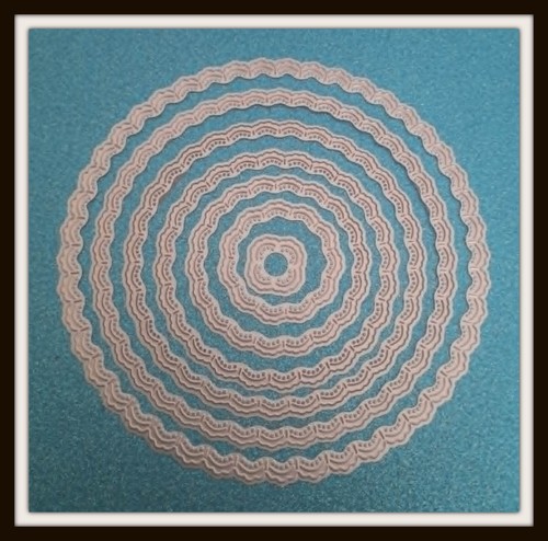 Large doily nesting - doily, dies