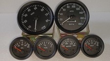 Smiths Kit- Elec Temp + Oil + Fuel + Volt +Speedo +Tacho 100 mm Black Bezel