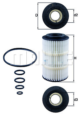 New oil filter - oil, for