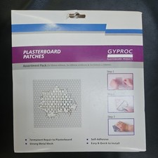 Gyproc Plasterboard Repair Set Kit Patch Assortment 12 Patches Pack Various Size