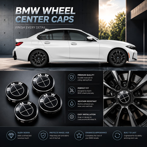 Set bmw wheel centre caps - 4,
